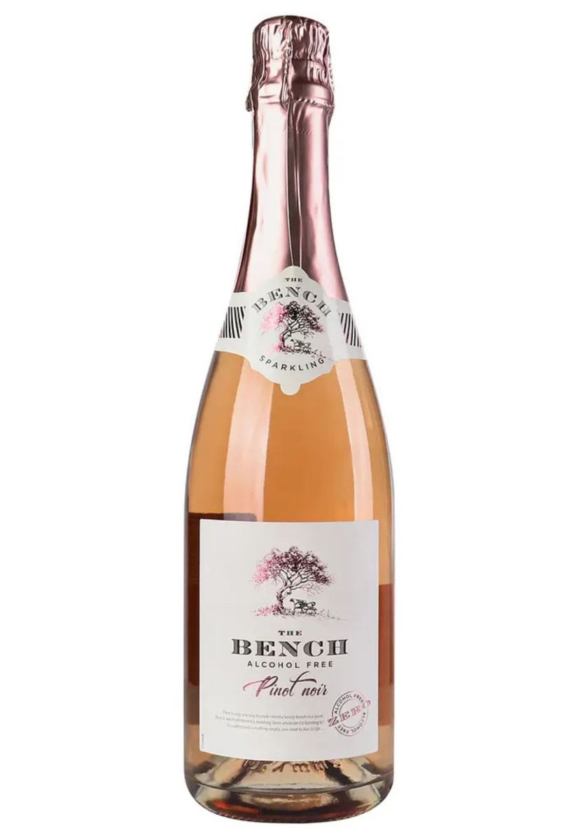 Вино ігристе безалкогольне The Bench Pinot Noir Sparkling рожеве напівсухе 0% 0,75 л