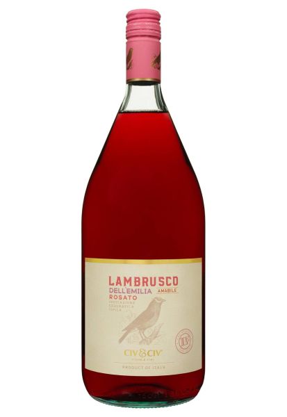 Вино игристое Civ&Civ Lambrusco dell'emilia Rosato Amabile 1.5 л