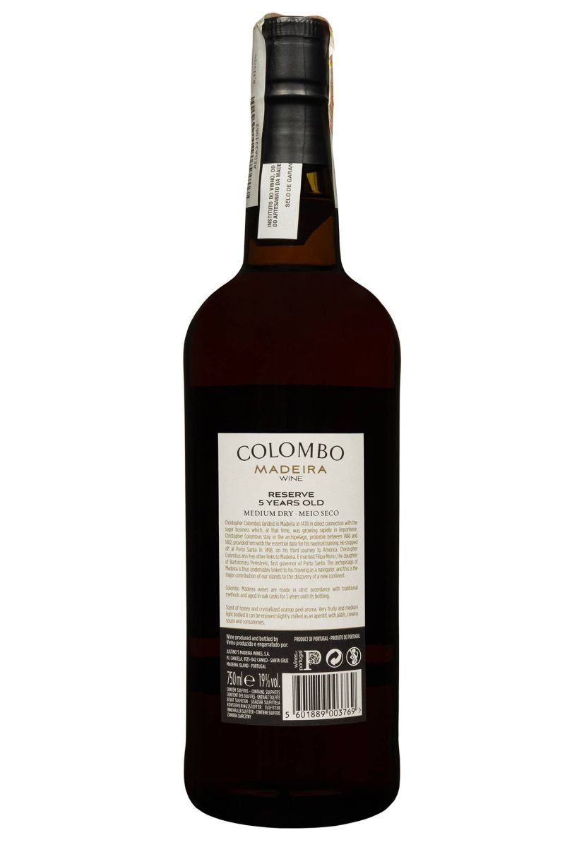 Вино Colombo Madeira Medium Dry Reserve 5 YO 0.75 л