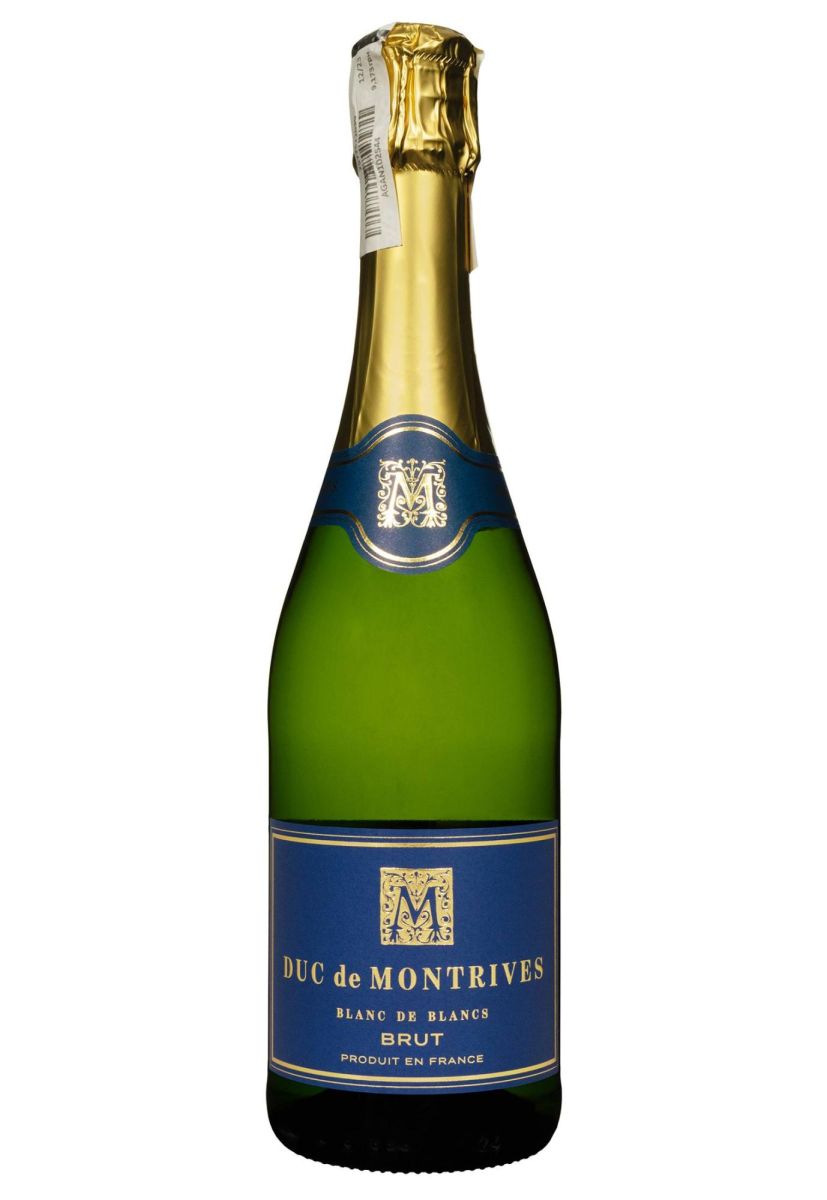 Вино игристое Duc de Montrives Blanc de Blancs Brut Белое Сухое 0.75 л