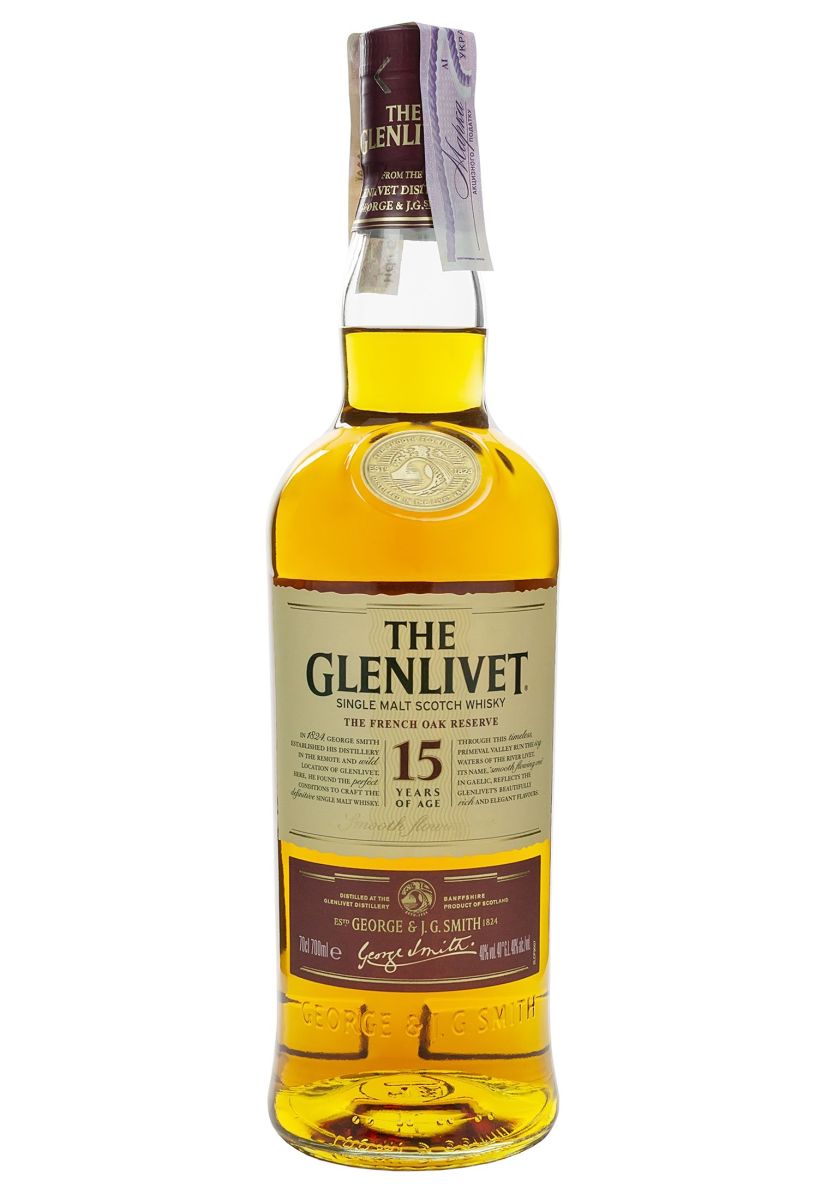 Виски The Glenlivet 15 y.o. в коробке 40% 0.7 л