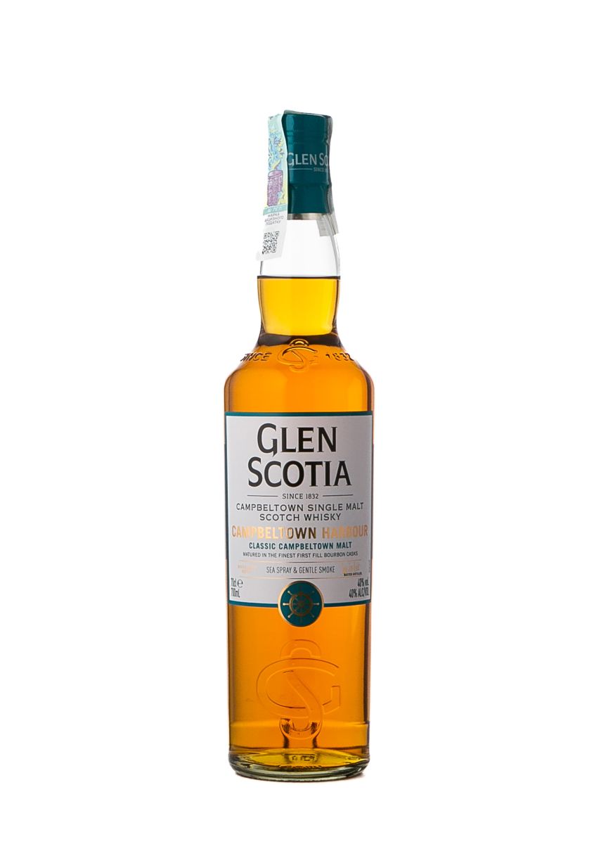 Віскі Glen Scotia Campbeltown Harbour + 2 склянки в подарунковій коробці 40% 0.7 л
