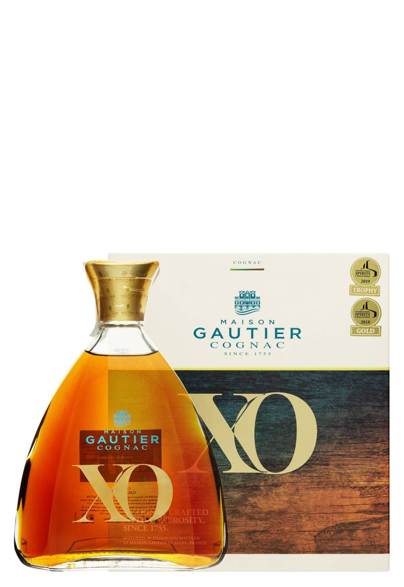 Коньяк Gautier X.O. в коробці 0.7 л