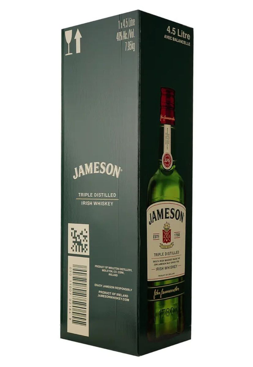 Виски Jameson Irish Whisky 40% 4,5 л