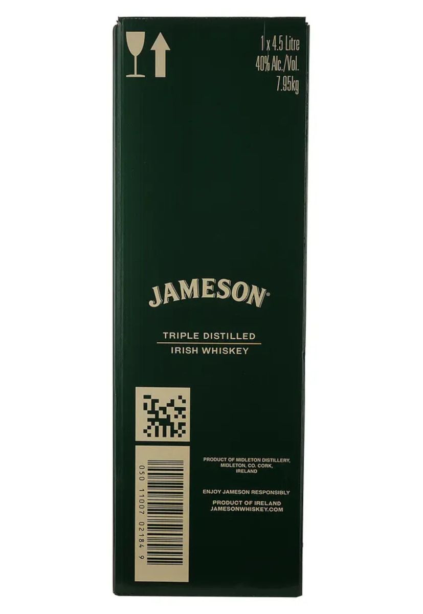 Виски Jameson Irish Whisky 40% 4,5 л