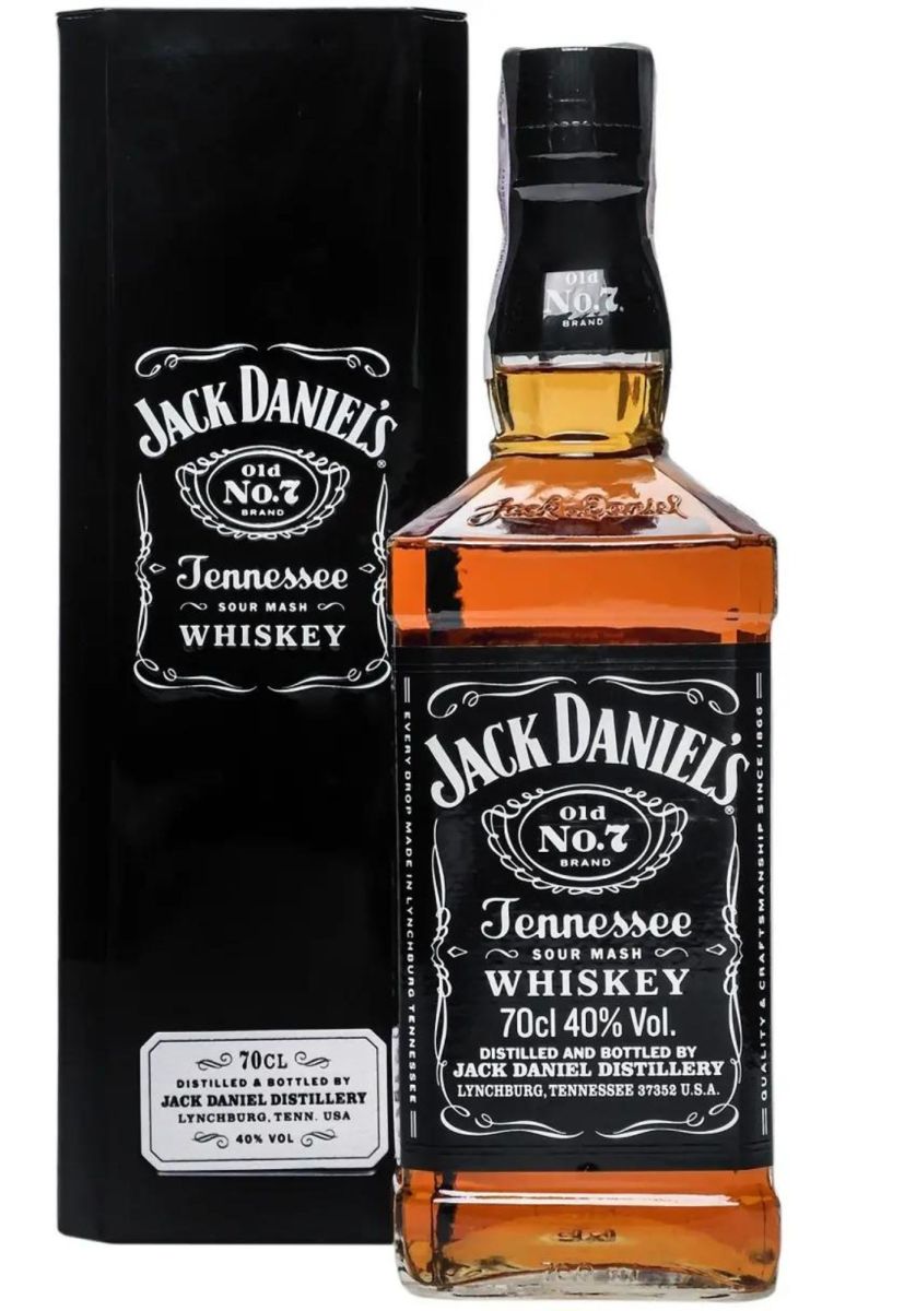 Виски Jack Daniel's Old No.7 в металлической коробке 0,7 л