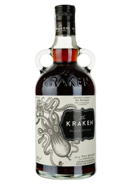 Алкогольный напиток на основе рома Kraken Black Spiced 47% 0.75 л