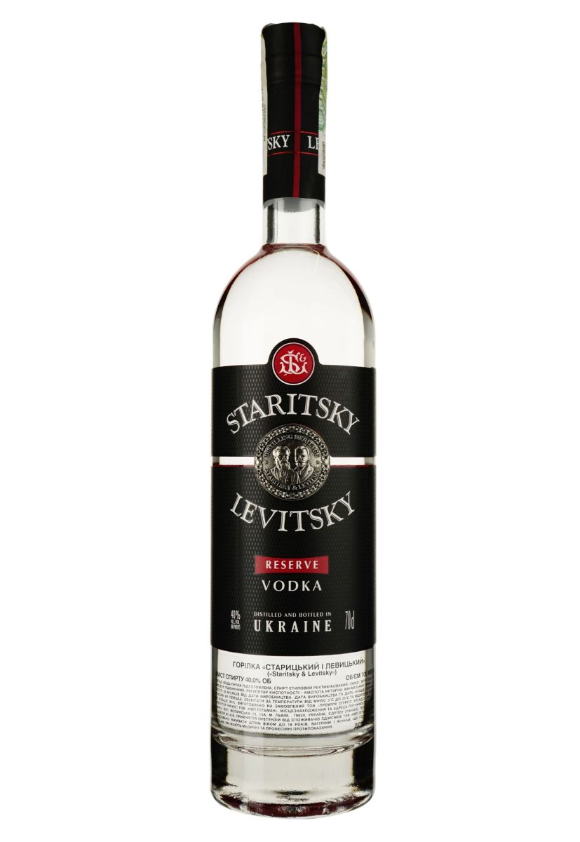 Водка Staritsky & Levitsky Reserve + 2 рюмки 0.5 л
