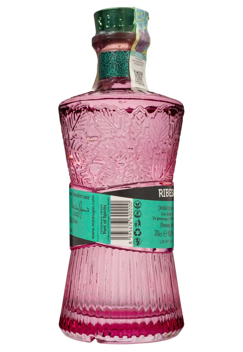 Джин Mintis Blackcurrant Ribesa с бокалом 0.7 л