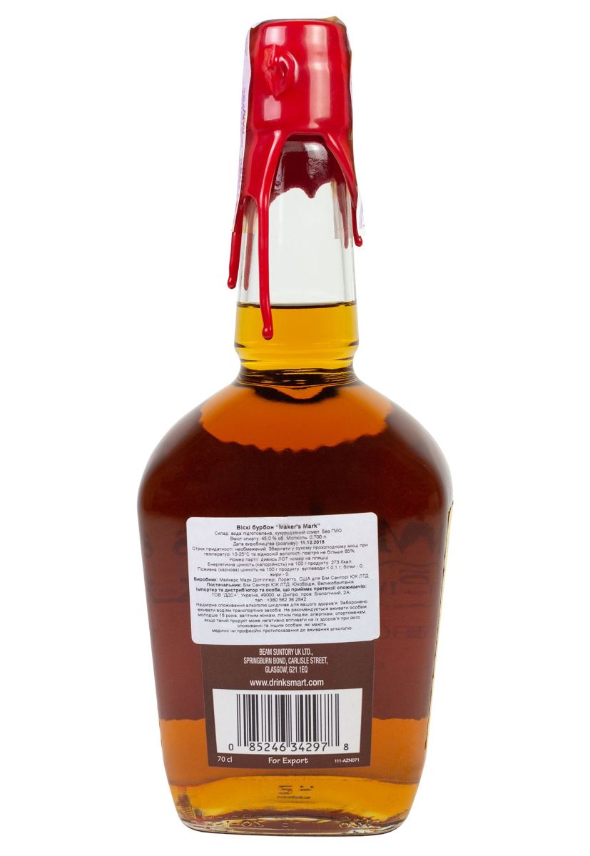 Виски Maker's Mark Bourbon 0.7 л