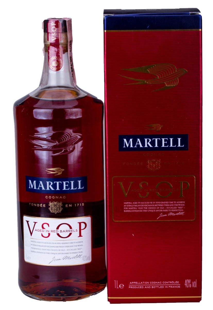 Коньяк MARTELL VSOP у коробке 1 л
