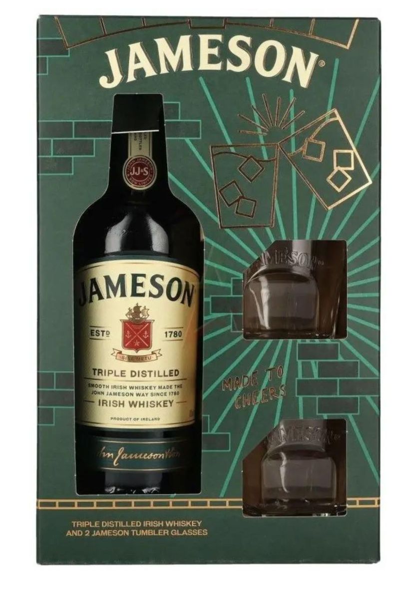 Віскі Jameson з келихами 0.7 л