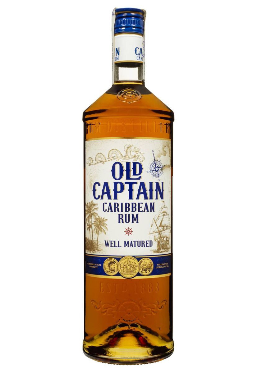 Ром Old Captain Caribbean Brown 1 л