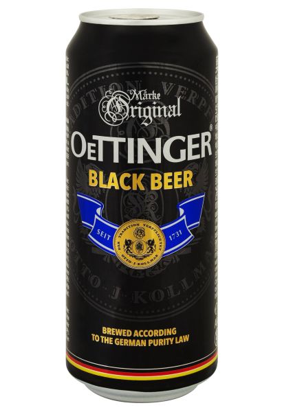 Пиво Oettinger Black Beer ж/б 0.5 л