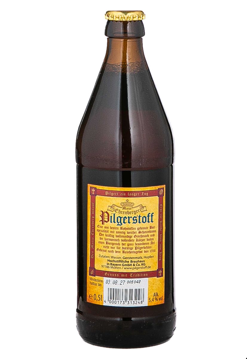Пиво Pilgerstoff полутёмное 0,5 л