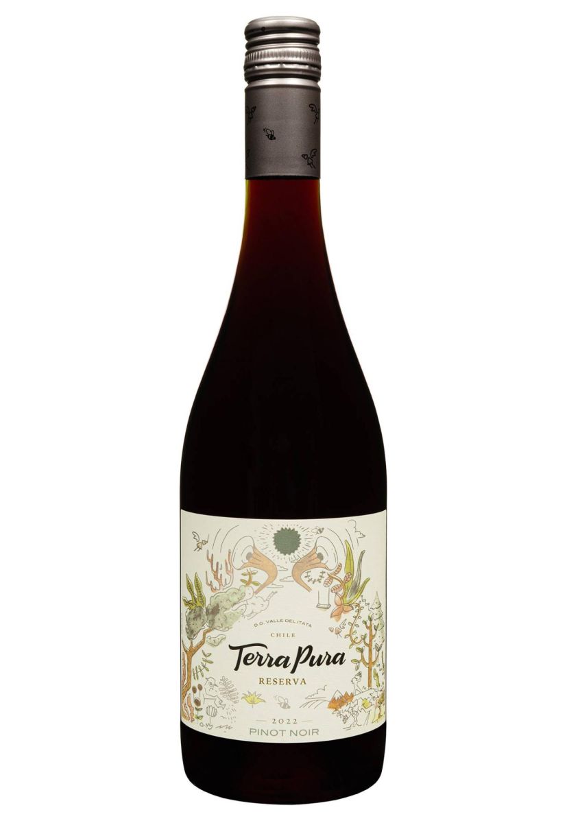Вино Terra Pura Pinot Noir Reserva 2022 Красное Сухое 0.75 л