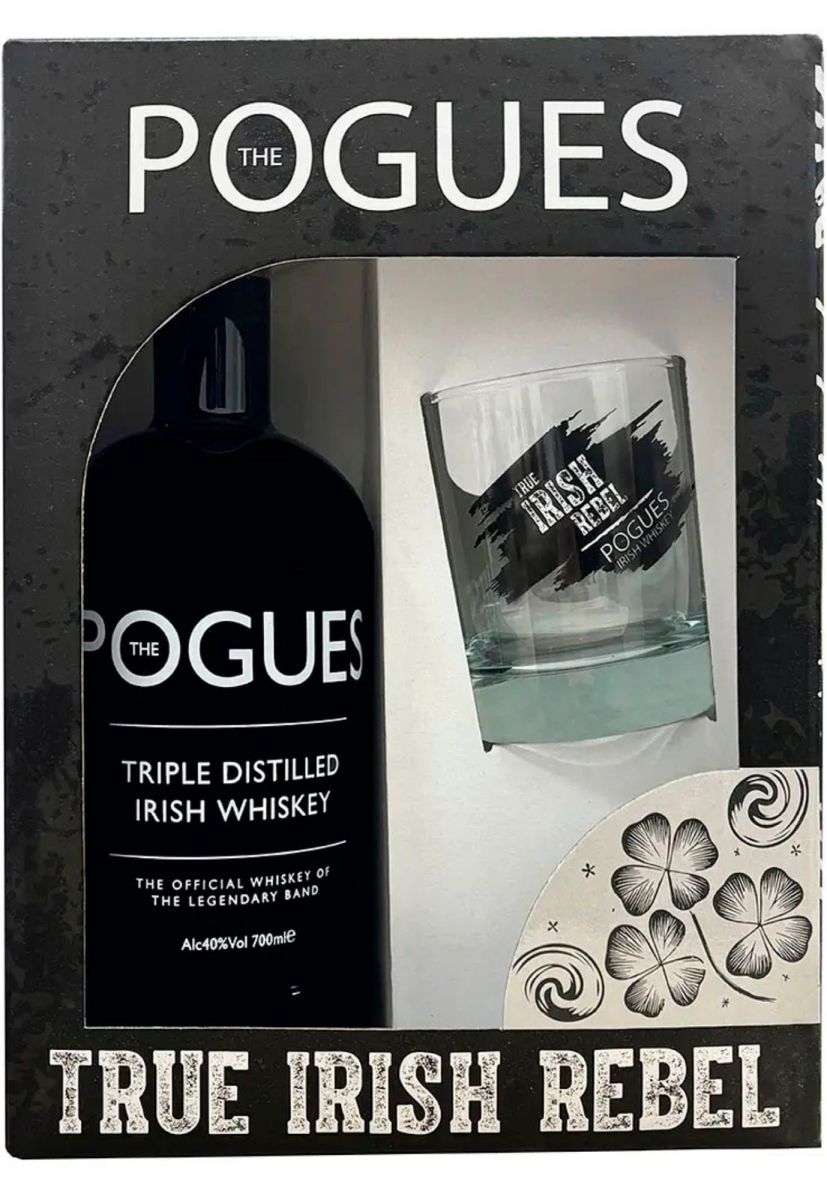 Віскі The Pogues Blended Irish Whiskey + склянка 0.7 л