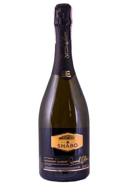 Вино игристое Shabo Special Edition GOLD Мускатное Белое Полусладкое 0.75 л
