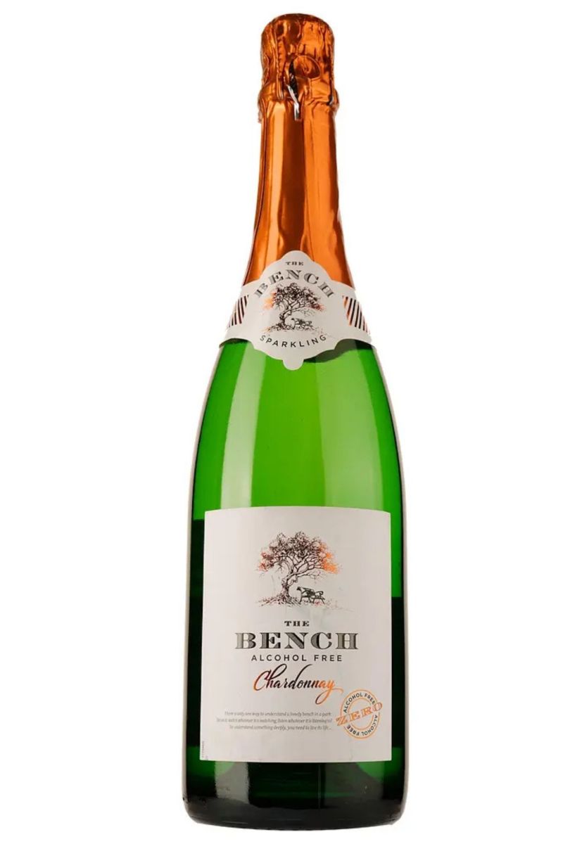 Вино игристое безалкогольное The Bench Chardonnay Sparkling белое полусухое 0% 0,75 л