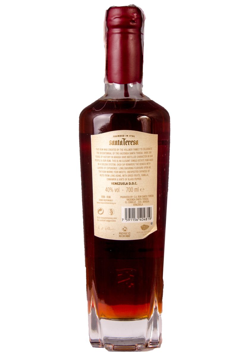 Ром Santa Teresa 1796 в тубусе 0.7 л