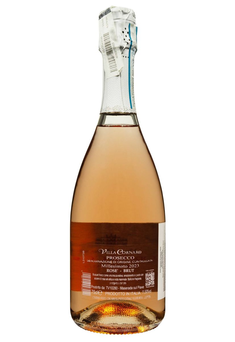 Вино игристое Villa Cornaro Prosecco DOC Rose Brut 0.75 л